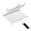 Parrilla doble con patas Cook In Garden 40 x 30 cm de acero cromado con mango soft-touch