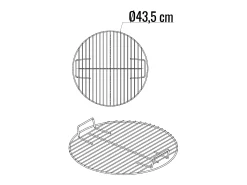 Parrilla redonda de 43,5 cm - SOMAGIC