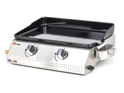 Plancha de asar a gas VERA 200 2 quemadores 5,3kW