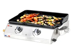 Plancha de asar a gas VERA 200 2 quemadores 5,3kW