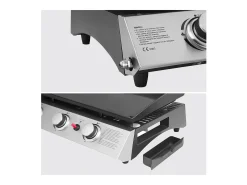 Plancha de gas SÉVILLE 3 quemadores 7,5kW - HAPPY GARDEN