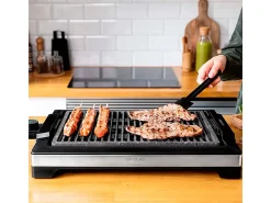 Plancha eléctrica Cecotec Tasty&Grill 2000 Inox LineStone 2000W negro/inox