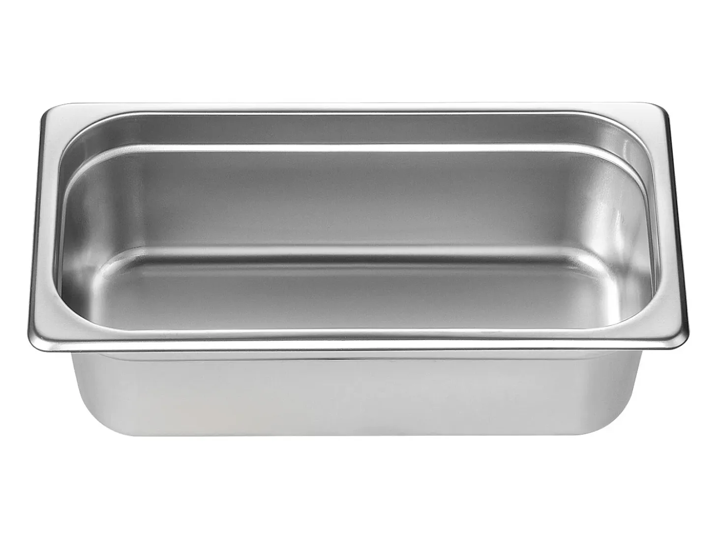 Plato Plano SucceBuy Lote de 6 Cacerolas de Hotel de Tamaño 1/3, Cacerola Profunda en Acero Inoxidable de 10.2CM para Mesa de Vapor
