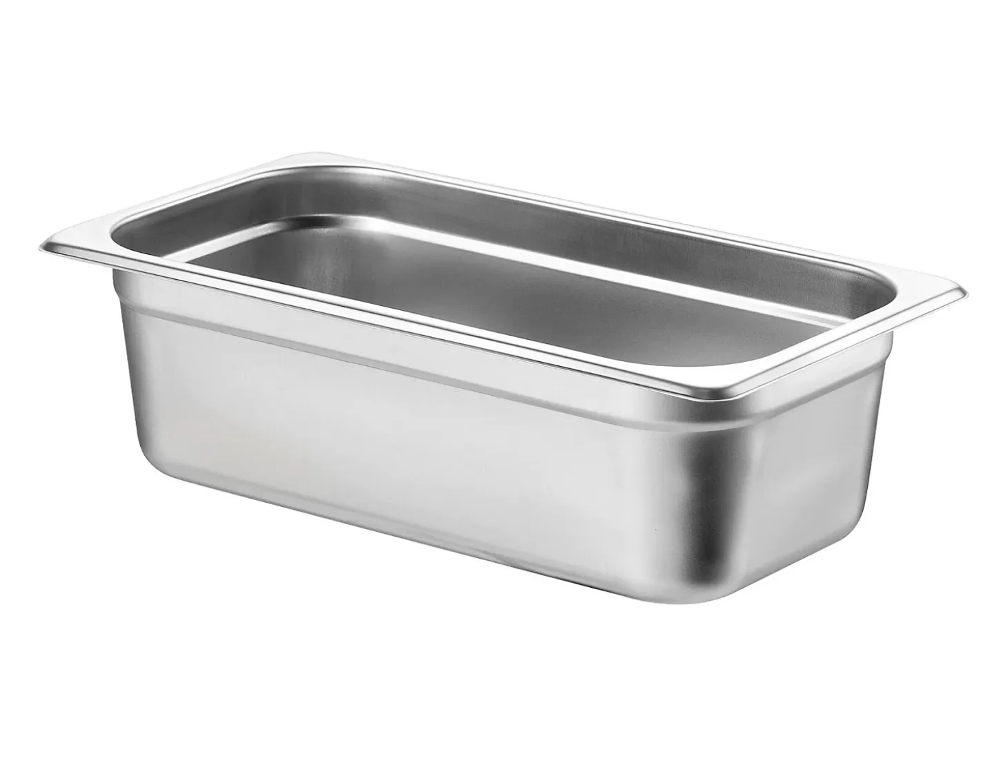 Plato Plano SucceBuy Lote de 6 Cacerolas de Hotel de Tamaño 1/3, Cacerola Profunda en Acero Inoxidable de 10.2CM para Mesa de Vapor