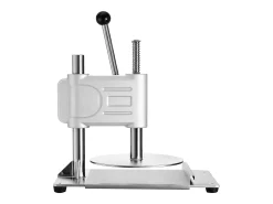 Prensa de Masa Manual SucceBuy, Placa de 24 cm de Diámetro, Prensa de Pizza de Acero Inoxidable, con Asa y 100 Hojas de Papel Vegetal, Ideal para Cafeterías