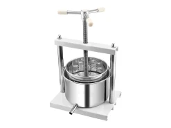 Prensa Manual para Vinificación en Casa SucceBuy, 5 L, Acero Inoxidable, Extractor de Zumo para Sidra, Manzana, Uva, Miel