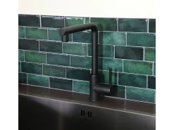 Pure II mezclador para fregadero negro Essebagno