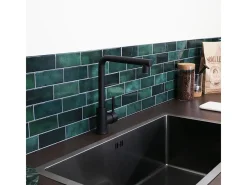 Pure II mezclador para fregadero negro Essebagno