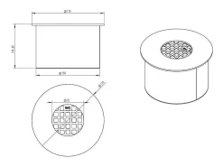 Quemador redondo para chimenea de bioetanol, acero inoxidable, 1,5 lt, diámetro 17 cm