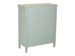 Recibidor de madera con 2 puertas con rejillas