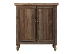 Recibidor de madera con 2 puertas marrón