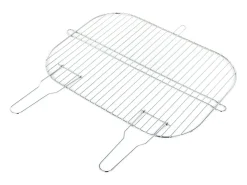 Rejilla simple de acero cromado - 52,5 x 39 cm
