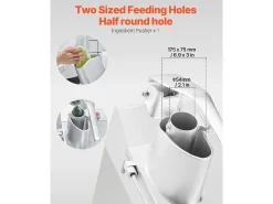 Robot de Cocina y Picadora de Verduras SucceBuy, 550 W, 6 Cuchillas