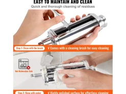 Rodillo para Massa SucceBuy Lote de 3 Accesorios para Masa para Mezcladora KitchenAid Conjunto de Cortapasta con Rodillos