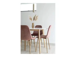 Ronde tafel VOJENS – Scandinavische elegantie en alledaagse gezelligheid-Color Negro