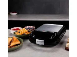 Sandwichera Cecotec Rock´nToast Family 3in1 1500W 3 placas intercambiables negro