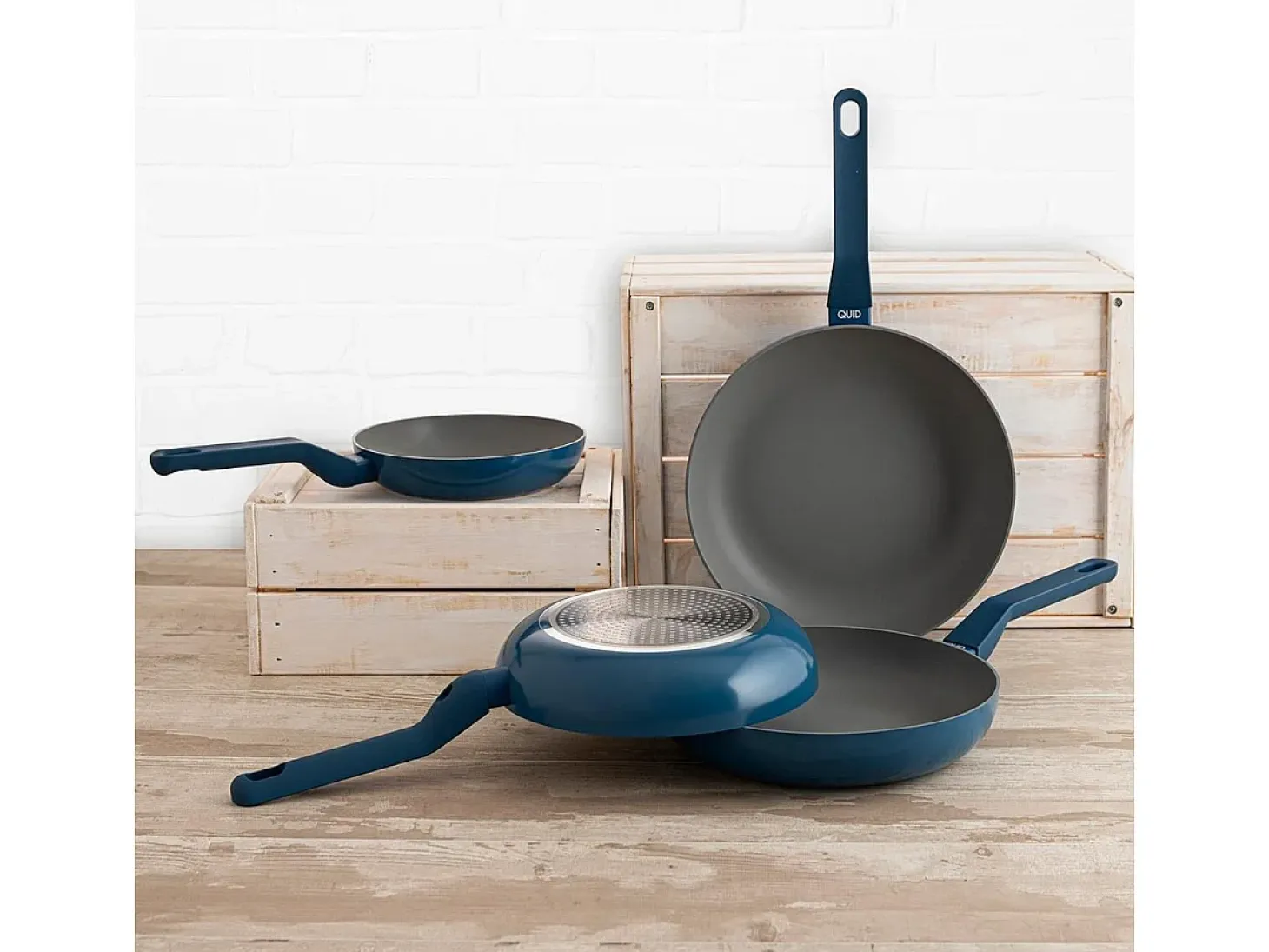 Sartén Baltic Quid aluminio estampado azul/gris Ø28 cm