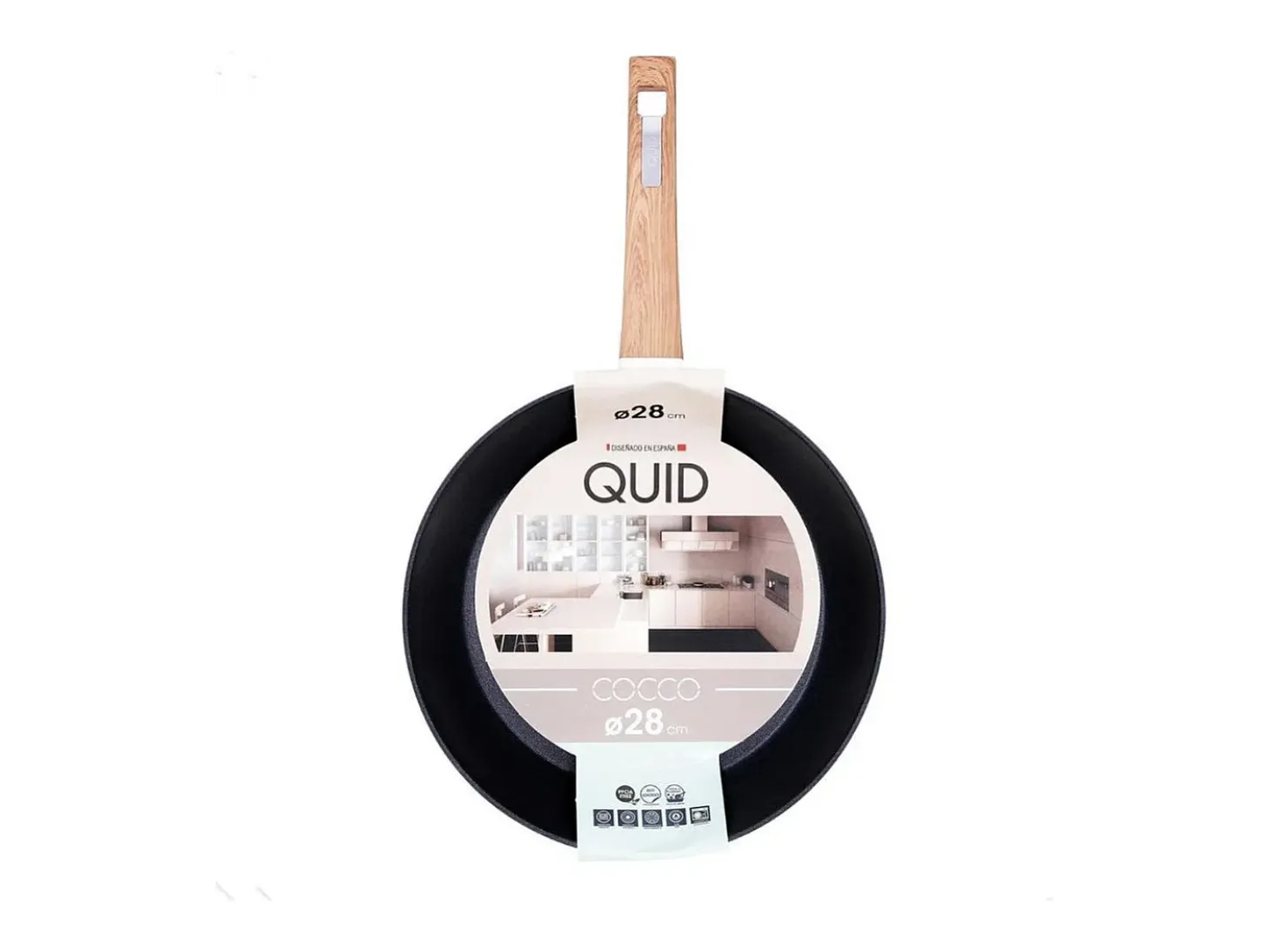 Sartén Cocco Quid aluminio forjado blanco/natural Ø24 cm