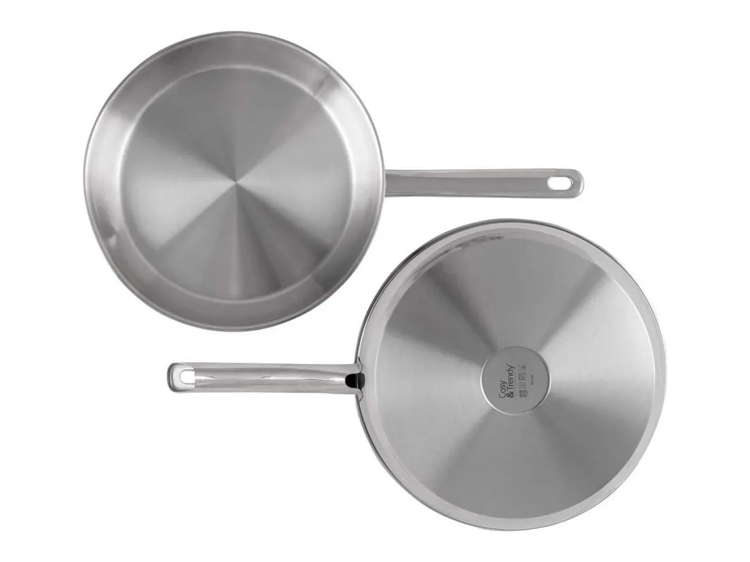 Sartén COSY & TRENDY Daily inox 28 cm para todo tipo de fuegos inducción, fondo de aluminio, mango de acero inoxidable, horno 200°C