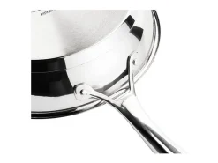 Sartén INOXIBAR 20 cm en acero inoxidable 18% Triply, mango ergonómico, compatible con todo tipo de fuegos e inducción