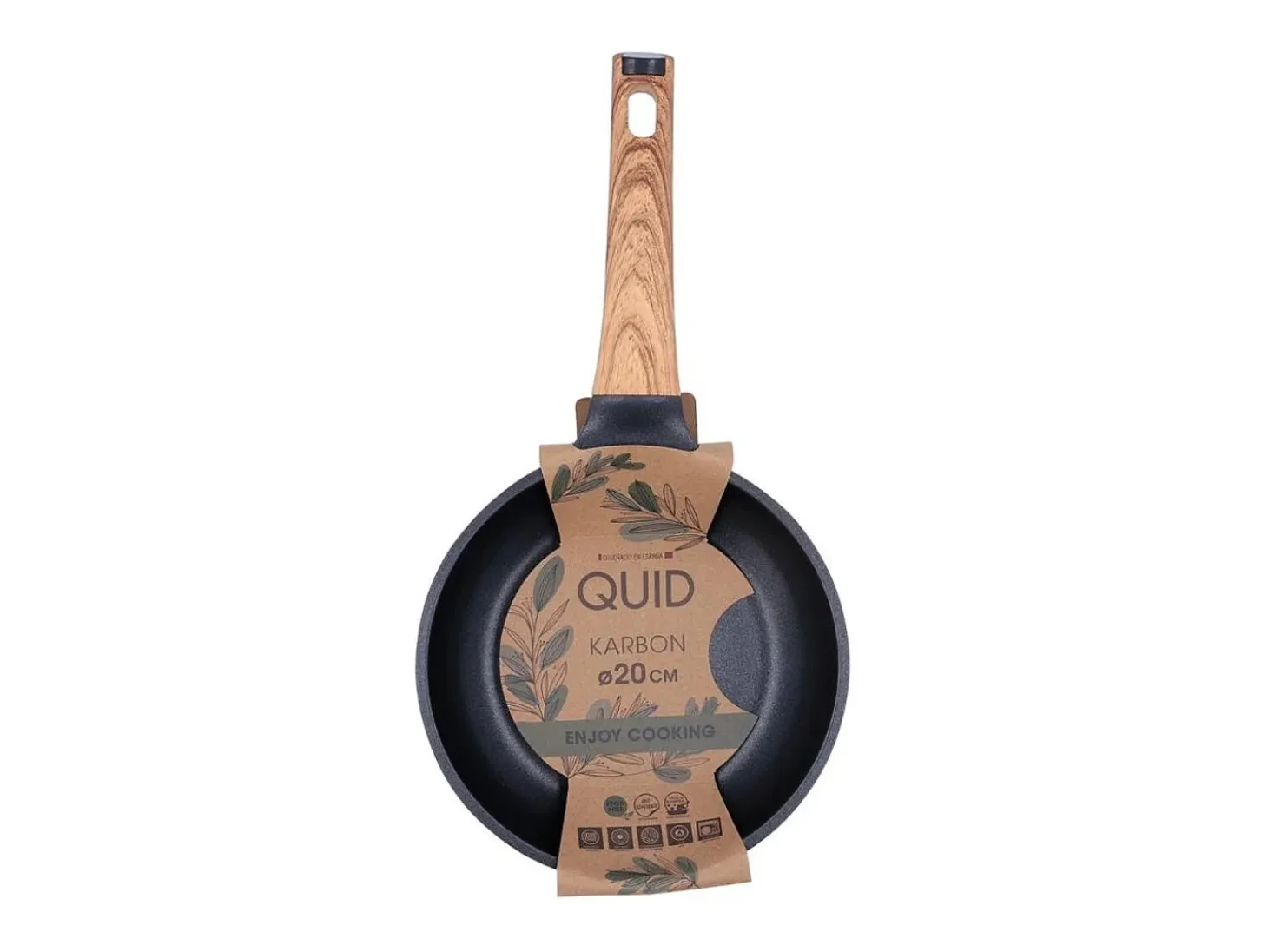 Sartén Karbon Quid aluminio fundido negro Ø20 cm
