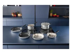 Sartén Lagostina Esperta Triply 24 cm Acero Inoxidable Antiadherente Titanio Todos los Fuegos Inducción