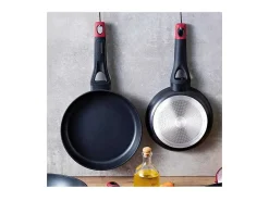 Sartén Óptima+ Pyrex aluminio forjado negro/rojo Ø22 cm