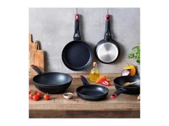 Sartén Óptima+ Pyrex aluminio forjado negro/rojo Ø22 cm