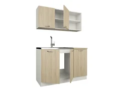 Set Cocina Ara haaus, Roble Sonoma/Blanco, L 120 cm