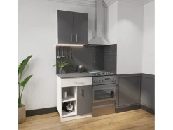 Set Cocina Berna haaus, Antracita/Blanco, L 60 cm