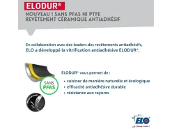 Set de 3 Sartenes Inox 18/10 ELODUR® Profi Therm Platinum Ø24-28-32 cm Sin PFAS Para Todo Tipo de Fuegos Inducción