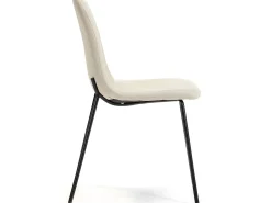 Set de 2 sillas Comedor Brenda tapizadas Beige, 44 x 54 x 85 cm
