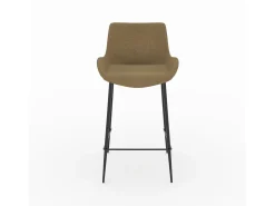 Set de 2 sillas de bar de tela amarilla 65cm - Pirata