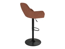 Set de 2 sillas de bar efecto lana rojo ladrillo 63/83 cm - Adam