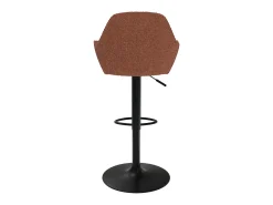 Set de 2 sillas de bar efecto lana rojo ladrillo 63/83 cm - Adam