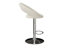 Set de 2 sillas de bar en metal y tejido bouclé 61/76,5 cm - Cloclo