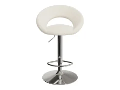 Set de 2 sillas de bar en metal y tejido bouclé 61/76,5 cm - Cloclo