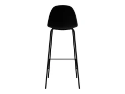 Set de 2 sillas de bar en terciopelo negro 75 cm - Henrik
