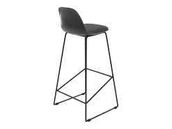 Set de 2 sillas de bar negras 75 cm - Leni