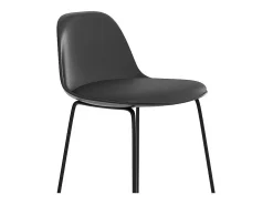 Set de 2 sillas de bar negras 75 cm - Leni