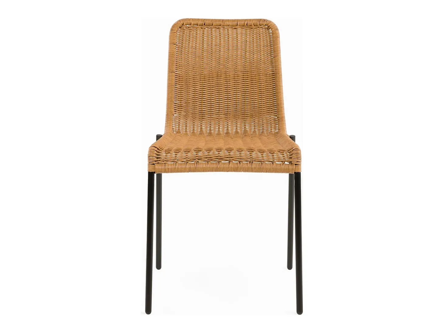 Set de 2 sillas de exterior en resina natural tejida - Sirivara