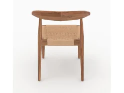 Set de 2 sillas en madera de teca y cuerda trenzada tipo loom - Alia