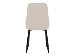 Set de 2 sillas en tela beige con patas de metal - Pipo