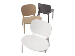 Set de 2 Sillas interior/exterior LEON gris