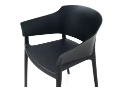 Set de 4 Sillas interior/exterior ANDRA negra