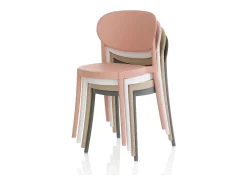 Set de 4 Sillas interior/exterior EVA rosa