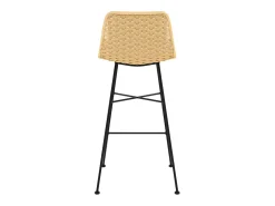 Set de 2 sillas para isla de cocina en ratán natural 65,5 cm - Mara