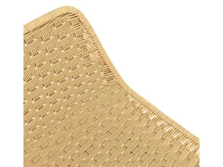 Set de 2 sillas para isla de cocina en ratán natural 65,5 cm - Mara