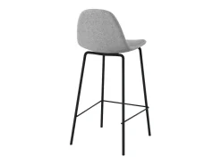 Set de 2 sillas para isla central en tela gris claro 65 cm - Henrik