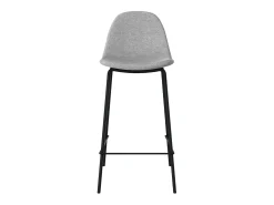 Set de 2 sillas para isla central en tela gris claro 65 cm - Henrik